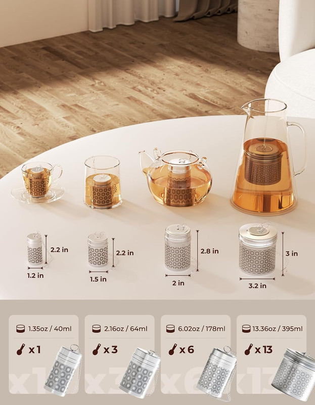 Extra Large Tea Infuser Loose Leaf Tea 304 Stainless Steel Spice Strainer Mesh gallery