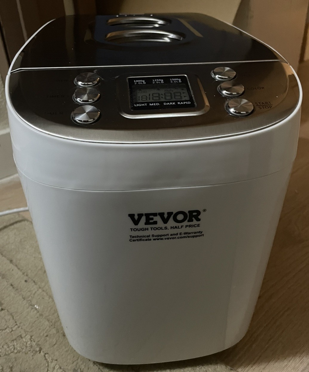 VEVOR 3LB 15-in-1 Bread Maker Automatic Compact Dough Machine gallery