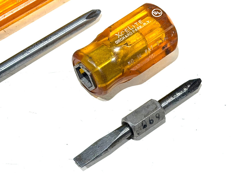 XCELITE TOOLS No. 26 & 25 INTERCHANGEABLE SHAFT SCREWDRIVERS, USA gallery