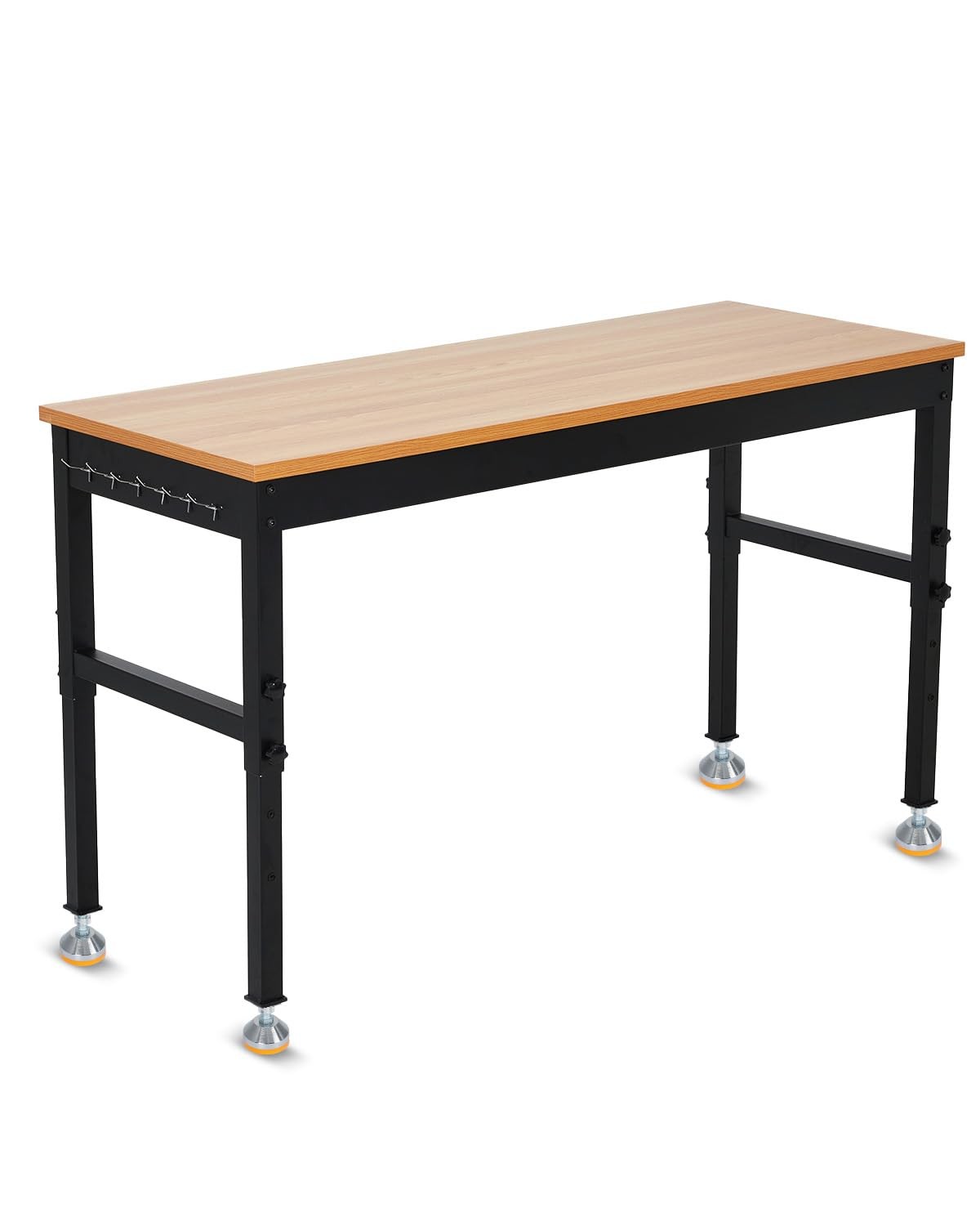 Garage Workshop Workbench w/ Locking Casters or Feet Adjustable Bench Table gallery