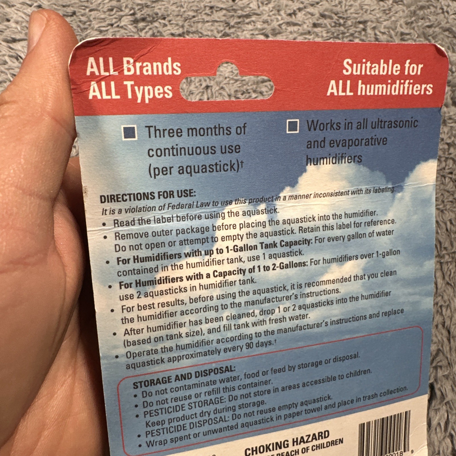 Aquastick Antimicrobial Humidifier Treatment, Universal Fit Reduces Odors 2 Pack gallery