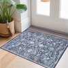 Moroccan Small Area Rug 2x3 Entryway 2' x 3' (Rectangular) Blue/Navy/White gallery
