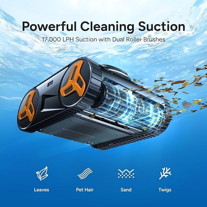 iGarden KN Series 3.5H Runtime Robotic Pool Vacuum Cleaner for In Ground Pool gallery