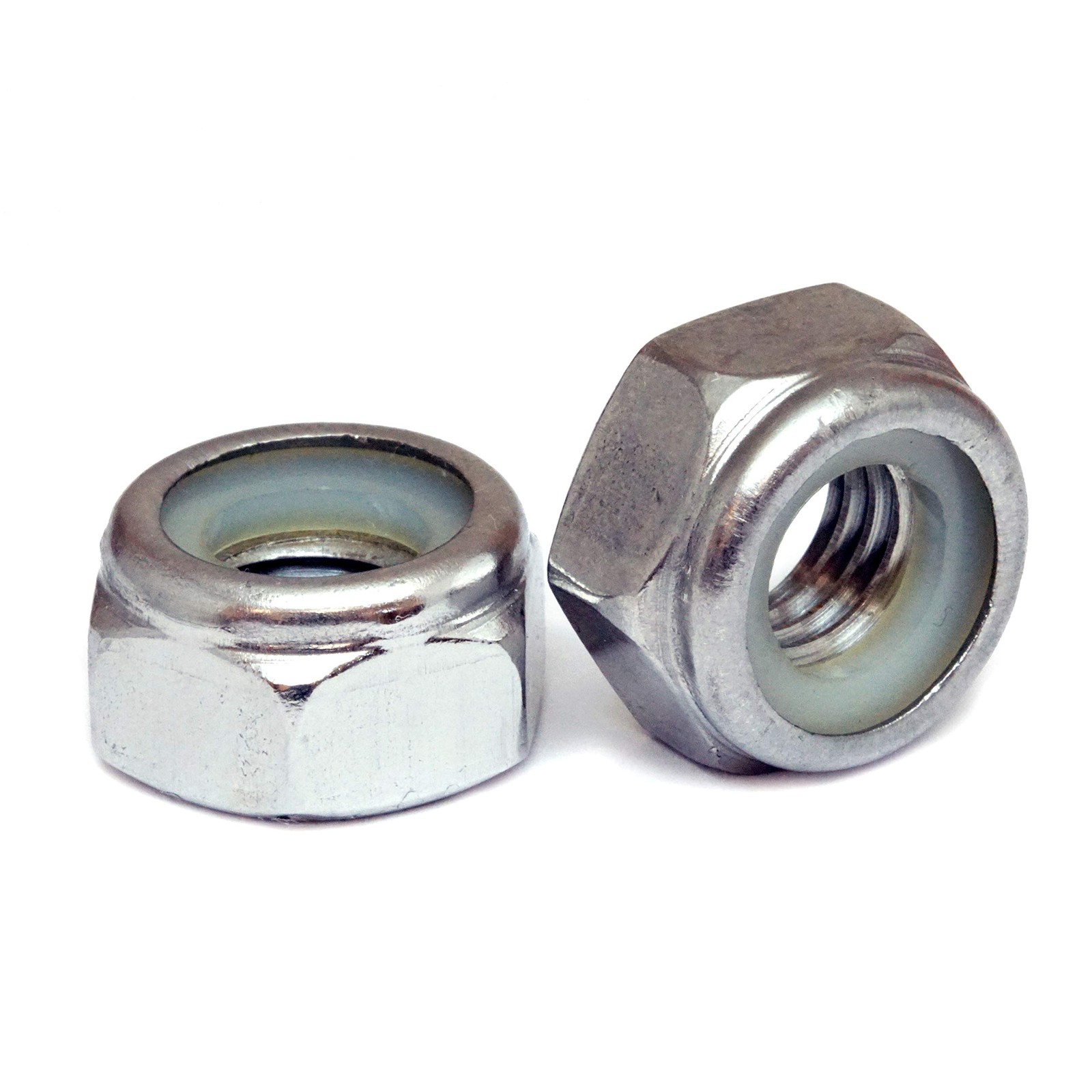 MonsterBolts - #6-32 Nylon Insert Hex Lock Nuts, Stainless Steel, 25 gallery