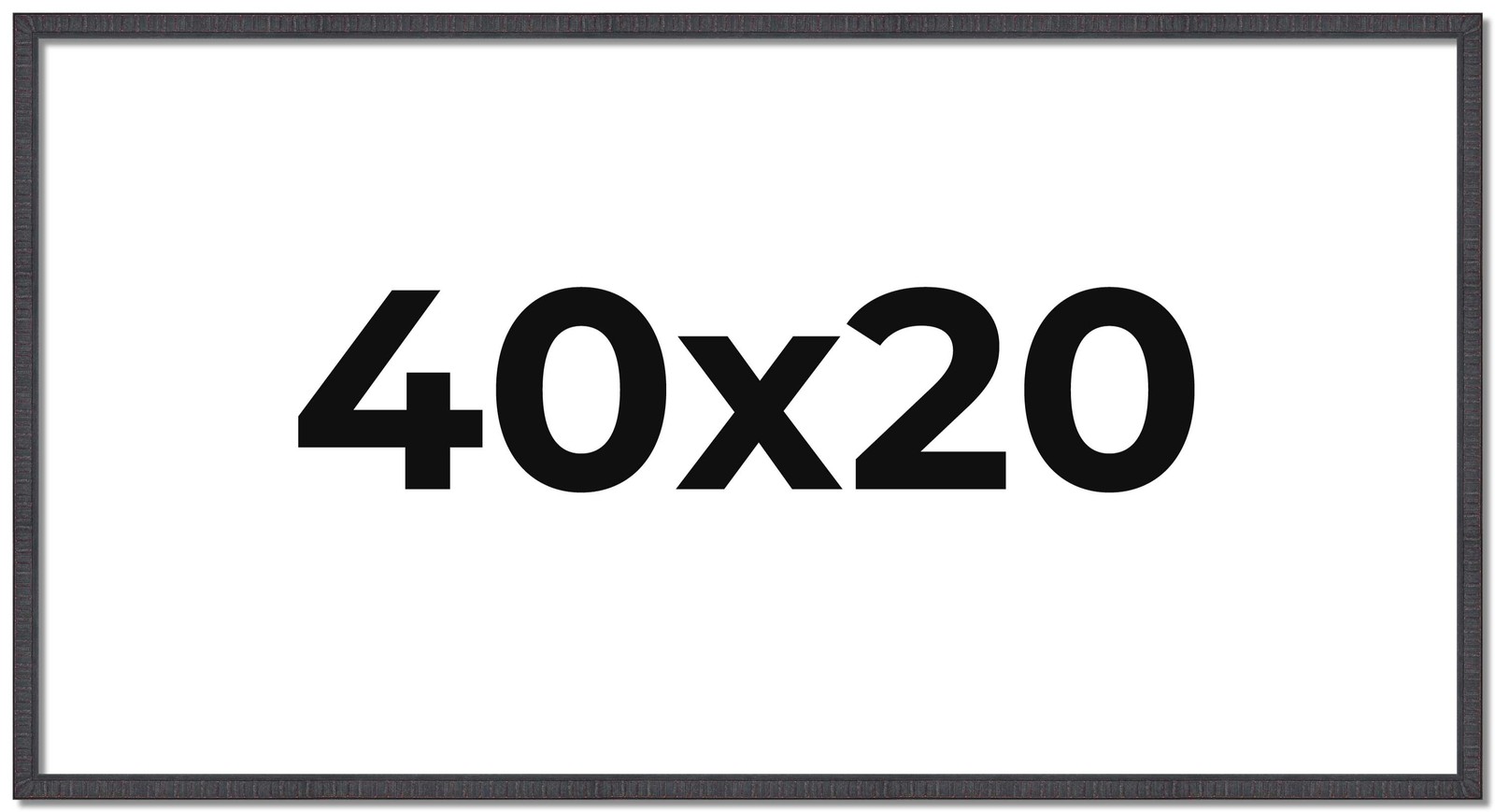 40x20 Frame Brown Picture Frame Modern Photo Frame UV Acrylic, Acid Free Backer gallery