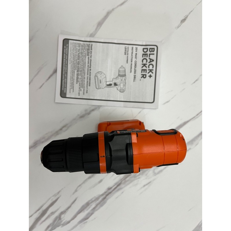 Black & Decker 20V MAX Cordless Drill LDX120 Tool Only with Manual Open Box gallery
