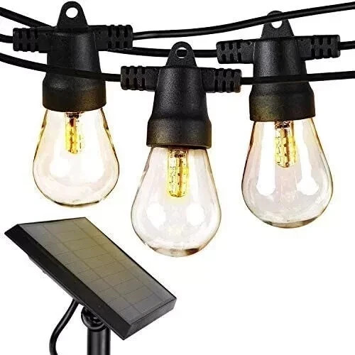 Brightech Ambience Pro Solar Powered Outdoor String Lights - 27 Ft. (12 Bulbs) gallery