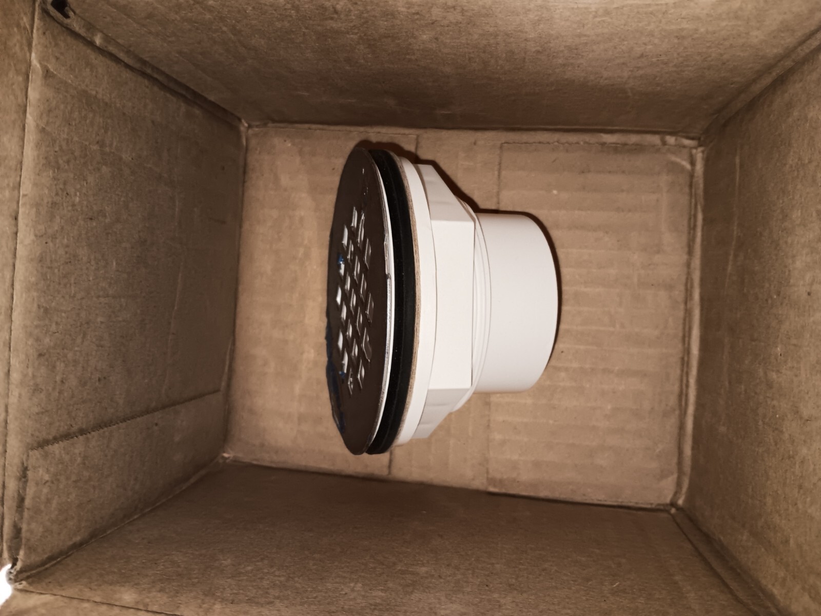 3-1/2" Round PVC Shower Drain with Stainless Steel Grid - 2" Drain gallery