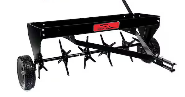 40-Inch Tow Behind Plug Aerator with Universal Hitch New Open Box gallery