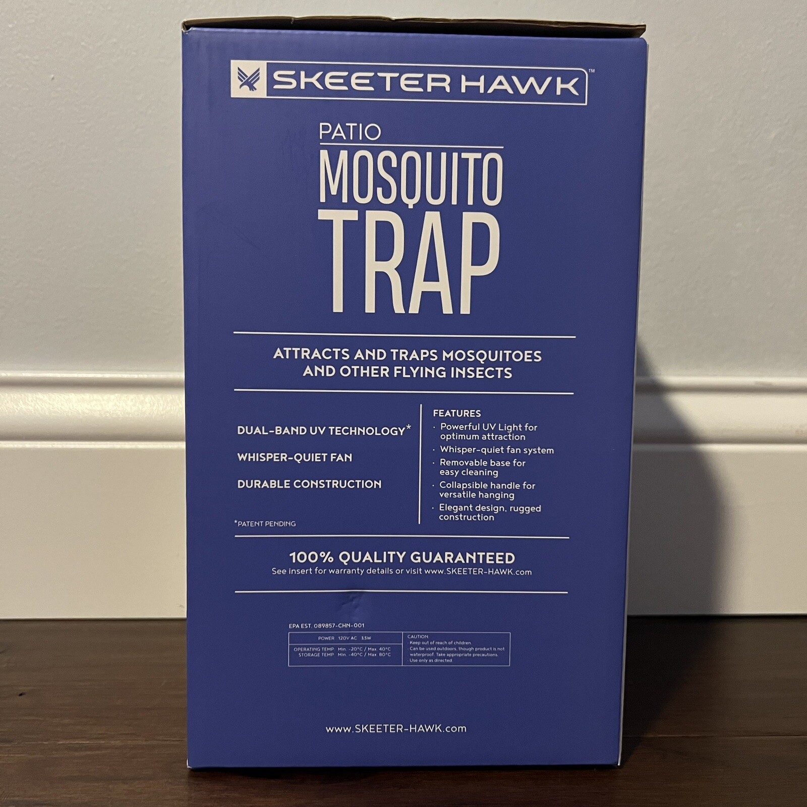 Skeeter Hawk Patio LED UV Mosquito & Flying Insect Trap Quiet Easy Clean NEW gallery