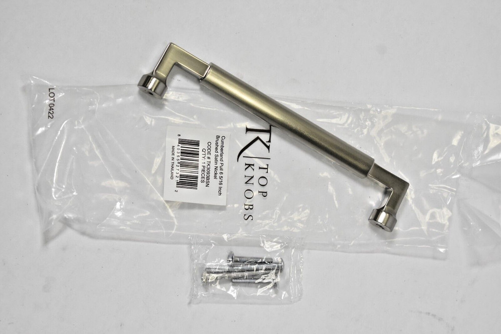 Top Knobs TK3093BSN 6-5/16" Regents Park Cumberland Pull Brushed Satin Nickel