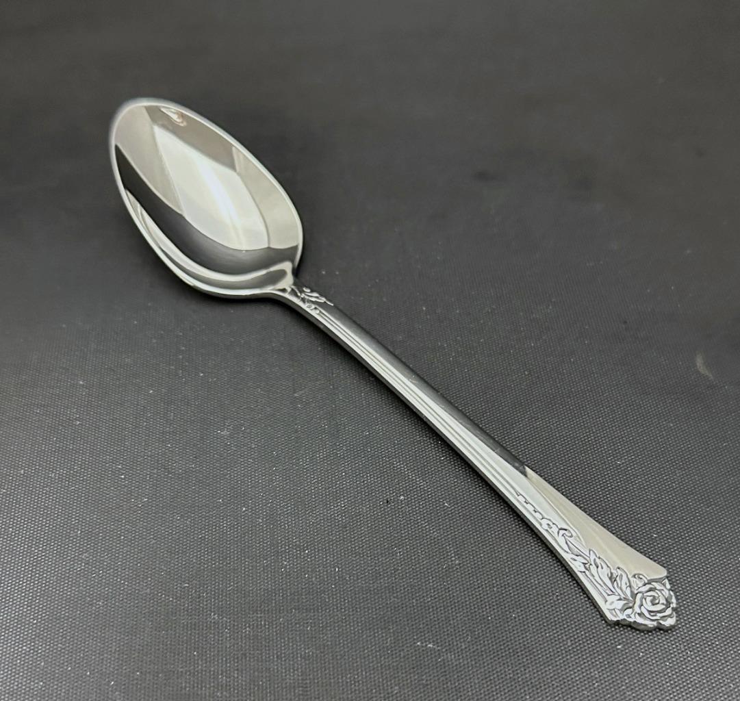 Excellent! ONEIDA Cube Stainless Steel DAMASK ROSE Teaspoon Silverware Flatware gallery
