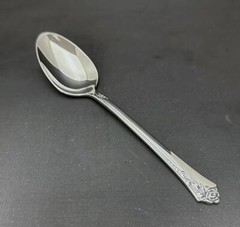 Excellent! ONEIDA Cube Stainless Steel DAMASK ROSE Teaspoon Silverware Flatware