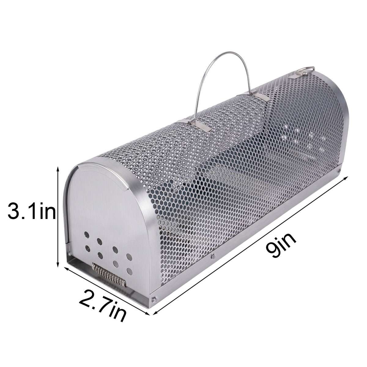 Humane Rat Trap Cage Small Live Animal Pest Rodent Mouse Control Catch Trap LOT gallery