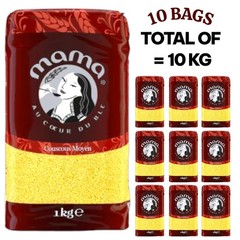Couscous 10kg (10×1kg) – Medium, Dried, Vegan, High Quality كسكسي متوسط