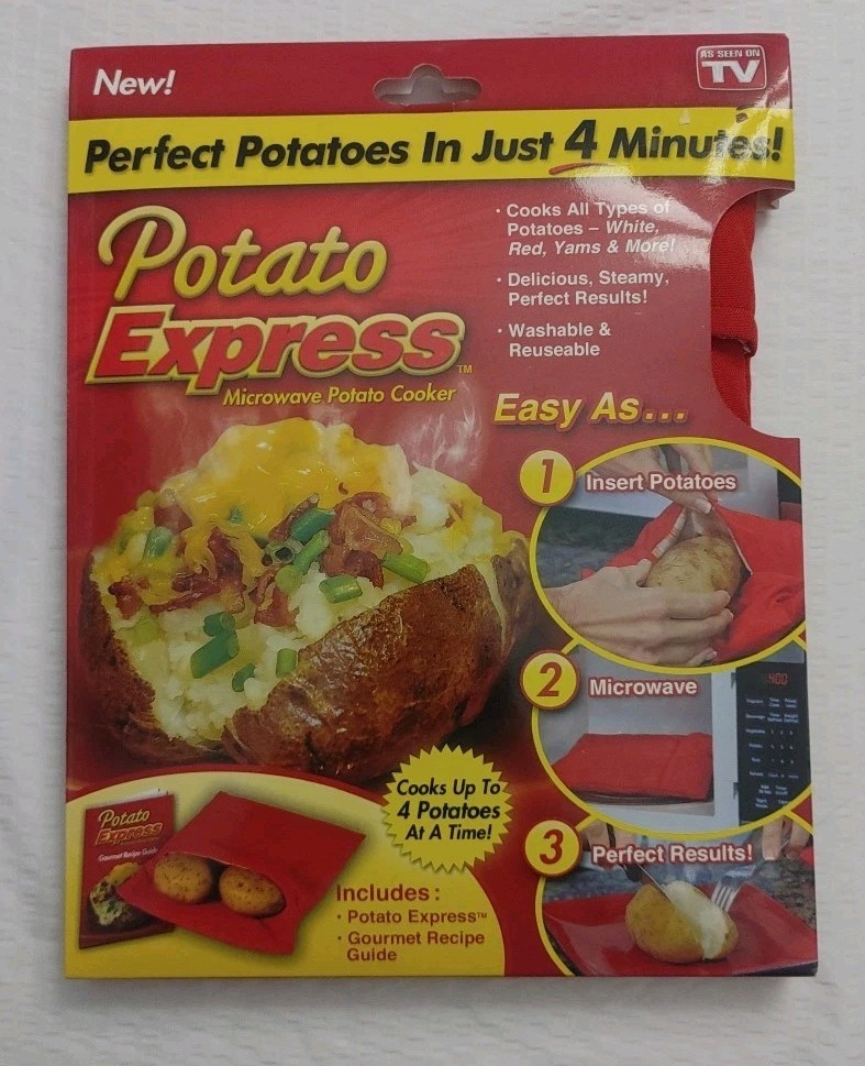 As Seen On TV Potato Express Microwave Potato Cooker 4 Minutes Potato New Sealed gallery