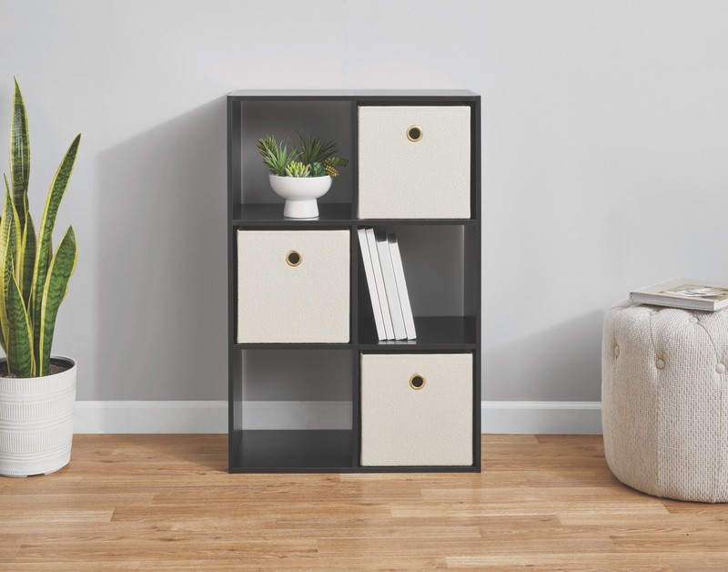 6 Cube Storage Organizer, Black gallery