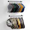 Wall Mounted Hat Rack Organizer Set of 2 with 20 Hooks Metal Cap Hanger Storage gallery