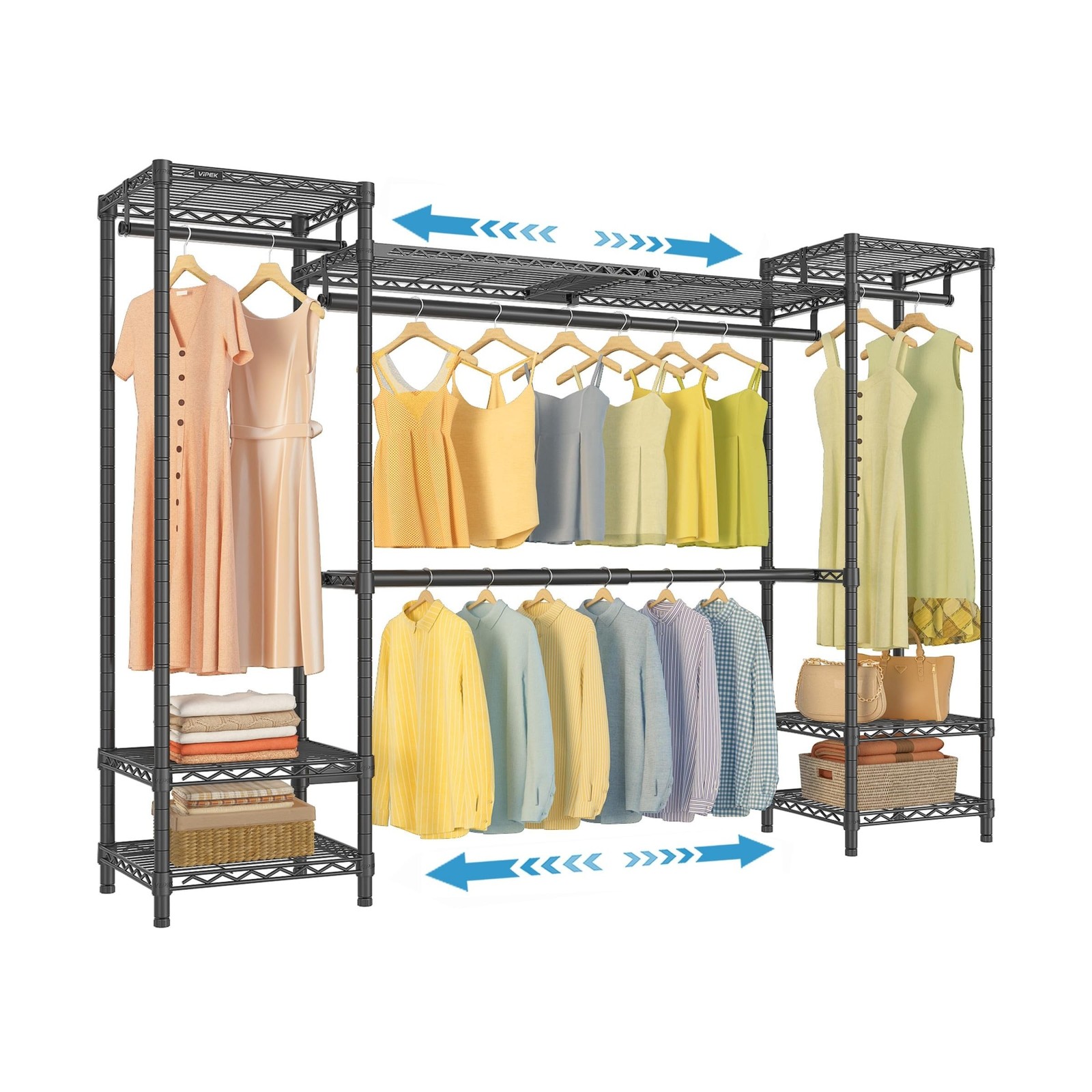 VIPEK X30 Expandable Clothes Rack Adjustable from 5' to 6'11", 950l... Fast Ship gallery