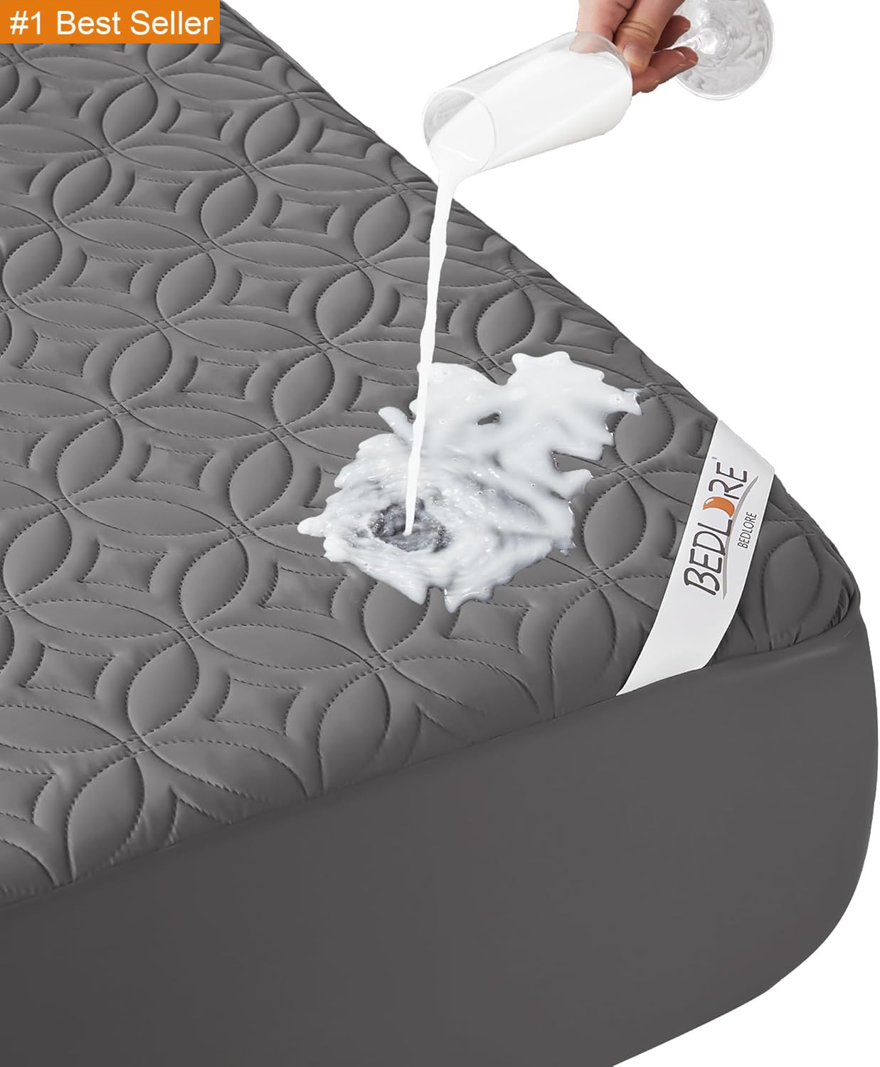 BEDLORE Waterproof Mattress Protector, Queen Size Mattress Pad Noiseless with De gallery