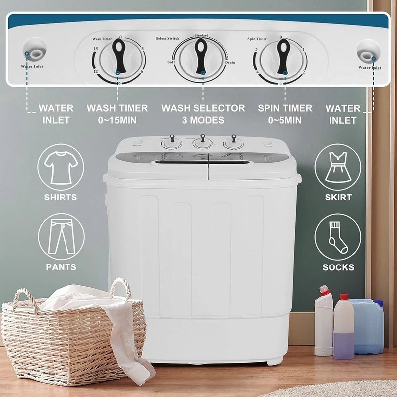 Compact Portable Washer & Dryer with Mini Washing Machine and Spin Dryer gallery