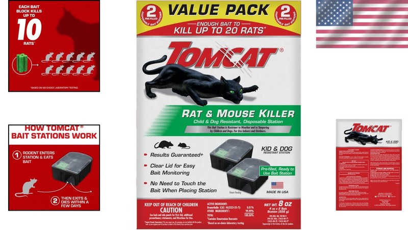 Pre-Filled Rat & Mouse Disposable Stations - Safe for Children & Pets 2-Pack gallery