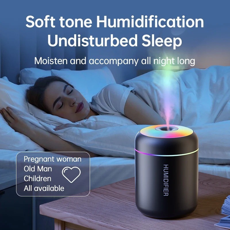 180ML Mini USB Air Humidifier Essential Oil Aroma Diffuser LED Mist Home Car USA gallery