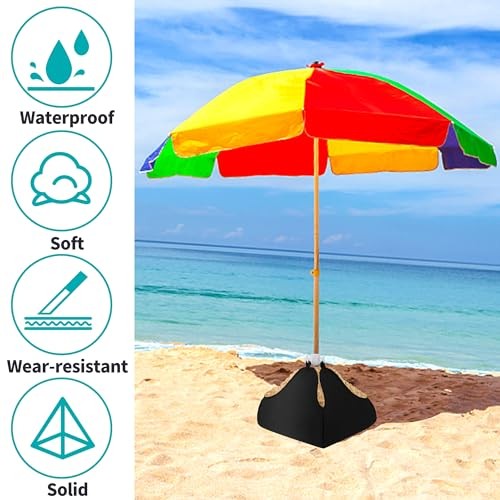 DECOHS Beach Umbrella Base Weight- 600D Oxford Cloth Sun Umbrella 2 Sets gallery