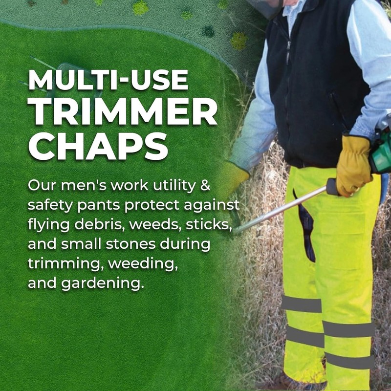 Multi-Use Trimmer Chaps for Men, Orange gallery