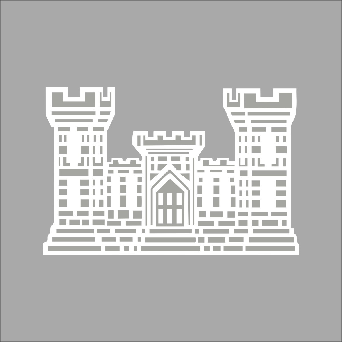 US Army Engineer Castle Military 1 Color Window Car Wall Vinyl Decal Sticker gallery