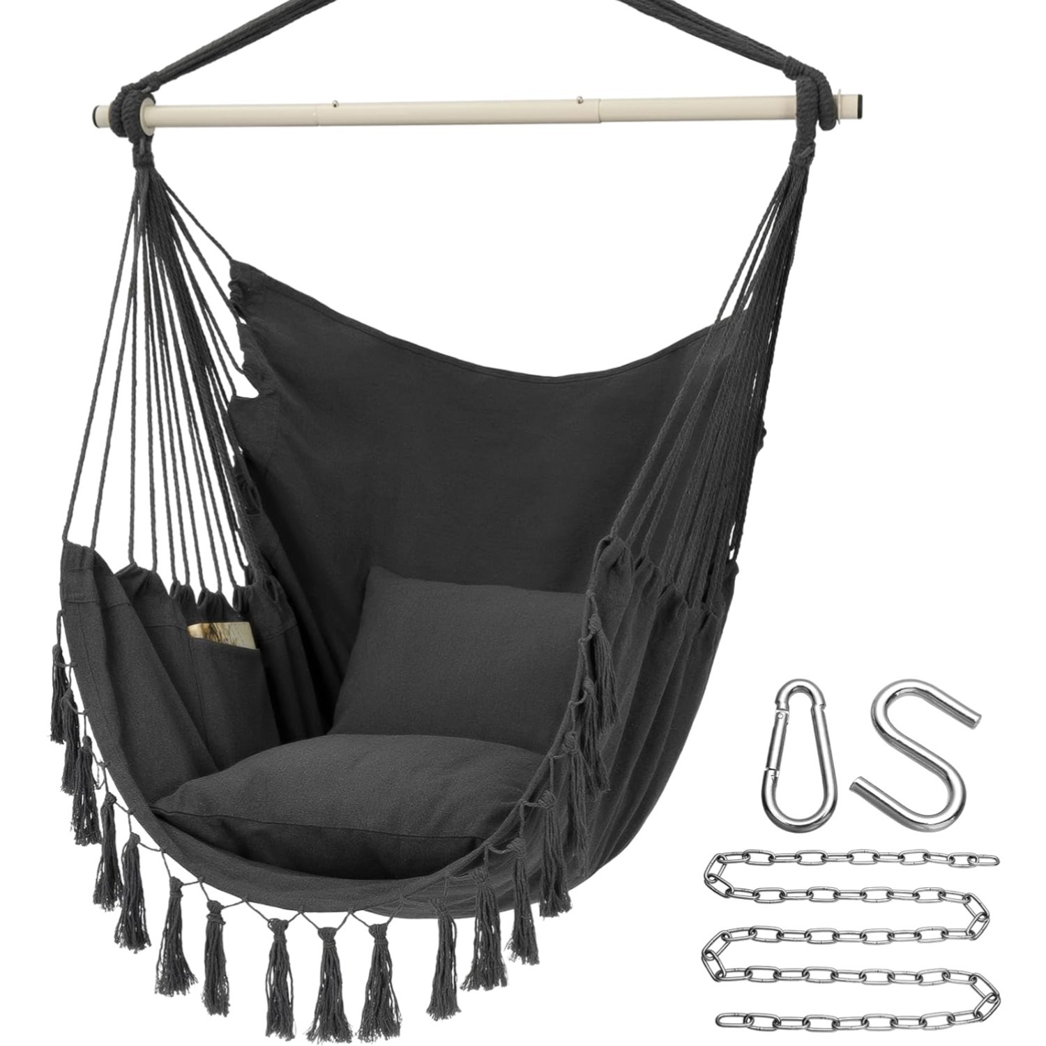 Sturdy Hanging Chair with Safety Features, Holds Up to 500 Pounds Comfortably gallery