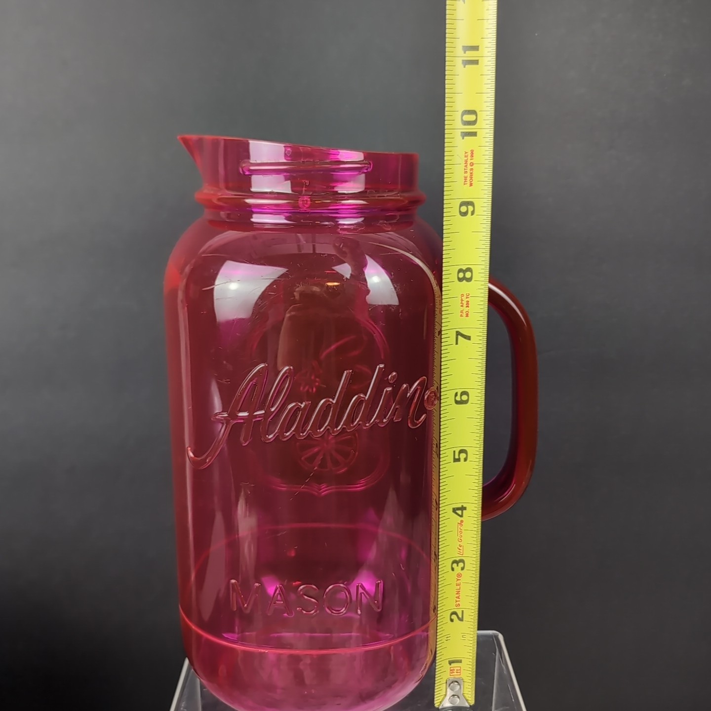 Aladdin Hot Pink Pitcher Large Size 80 oz Mason Pitcher Plastic gallery