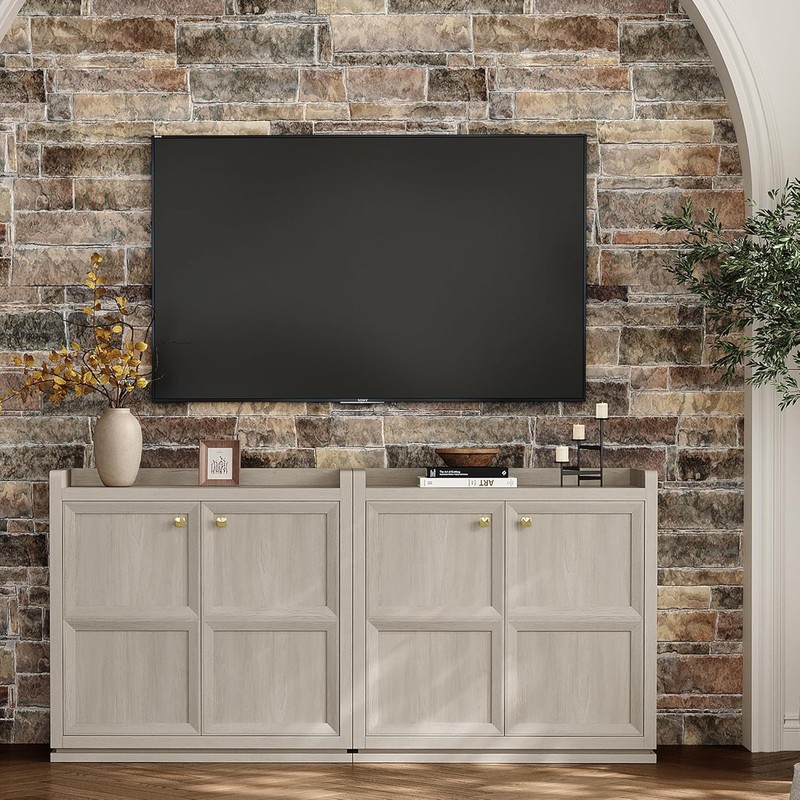 Buffet Cabinet with Storage 101" Sideboard Accent Storage Cabinet for Bedroom gallery