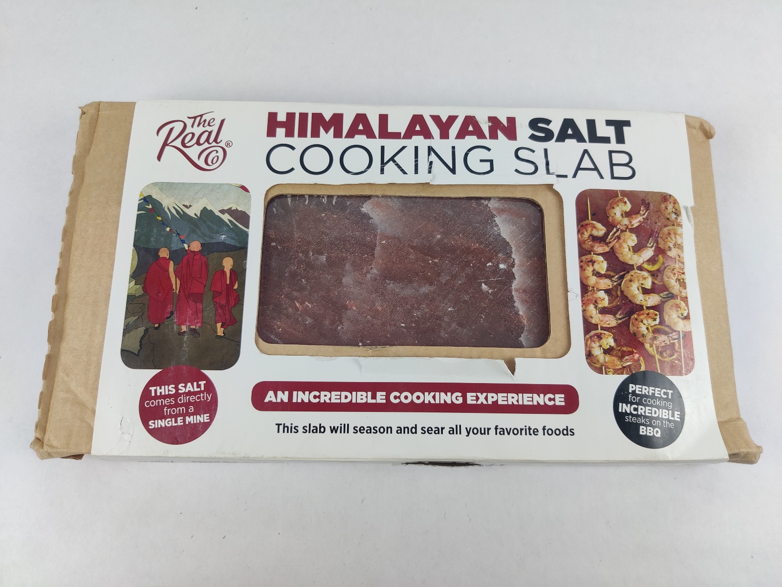 THE REAL CO Himalayan Pink Salt Cooking Slab Single Origin Natural NEW gallery