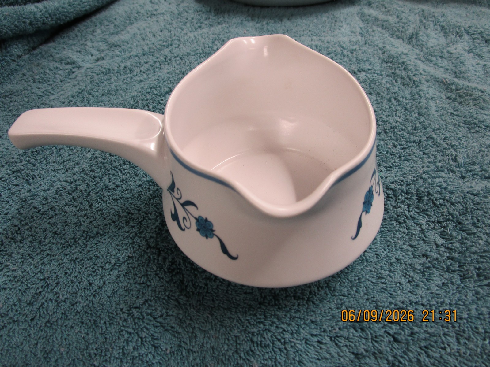NORITAKE Progression China Japan Blue Haven GRAVY BOWL 9004 gallery