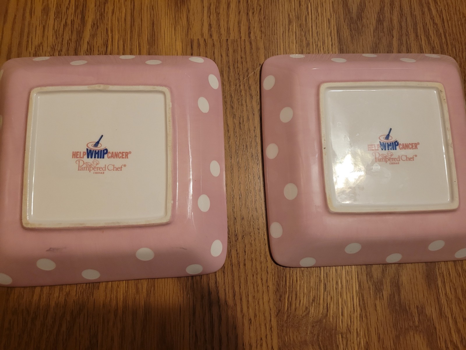 PAMPERED CHEF HELP WHIP CANCER SIMPLE ADDITIONS MEDIUM SQUARES PINK gallery