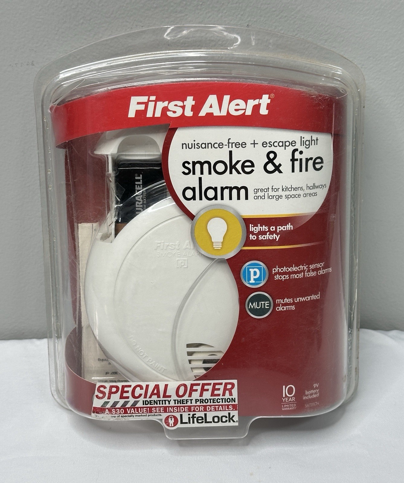 First Alert Fewer False Alarms Smoke & Fire Alarm PR700 Photoelectric Sensor NW gallery