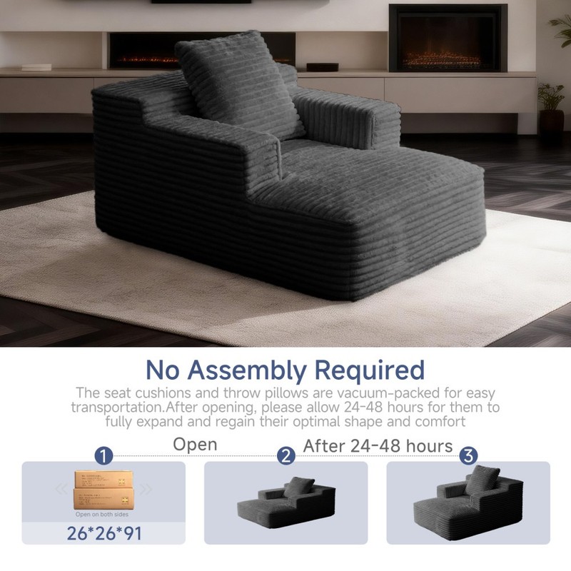 Small Chaise Lounges Compressed Modular Chaise Lounge Sofa Lazy Floor Couch gallery
