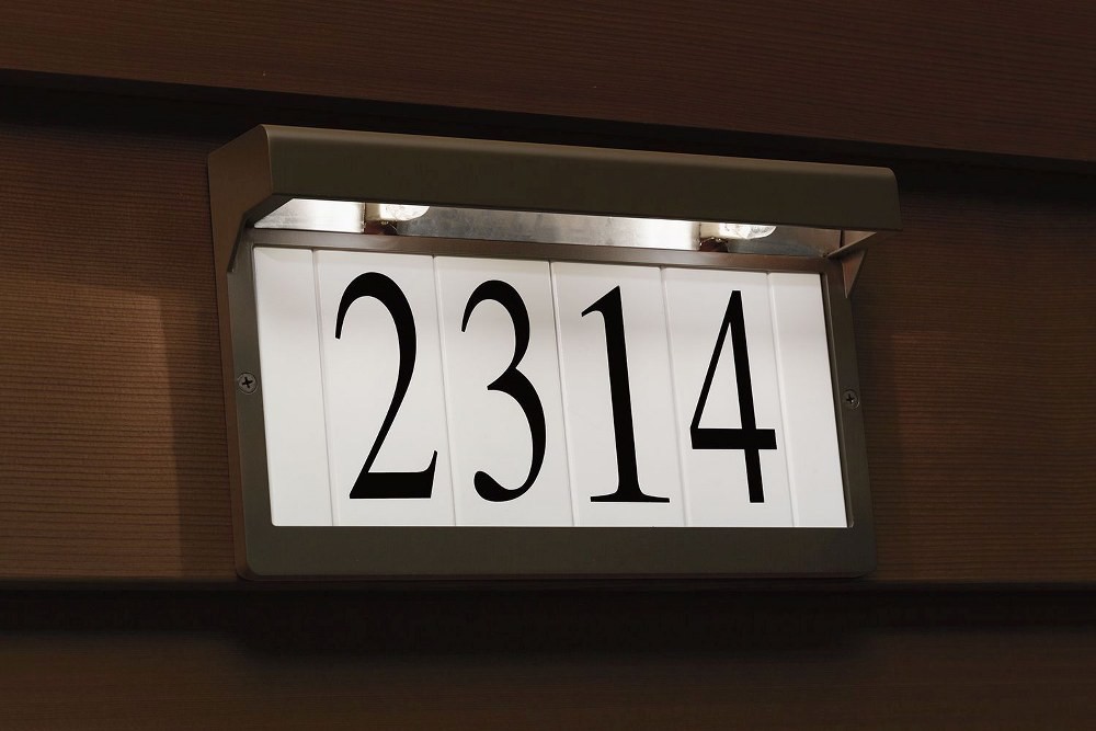 1 Light Address Light - with Utilitarian inspirations - 7 inches tall by 12.25 gallery