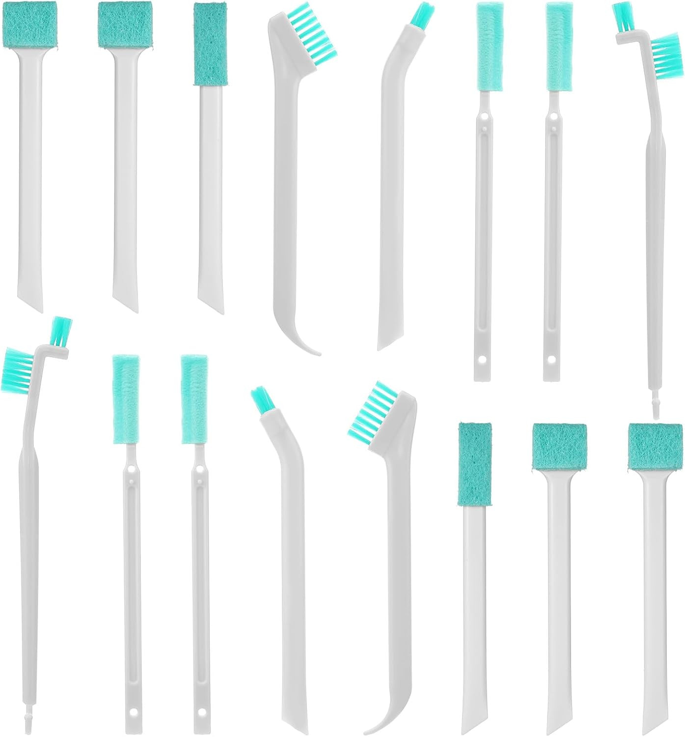 16 Pcs Small Cleaning Brushes Set Crevice Detail Scrub Tools for Tiny Spaces gallery