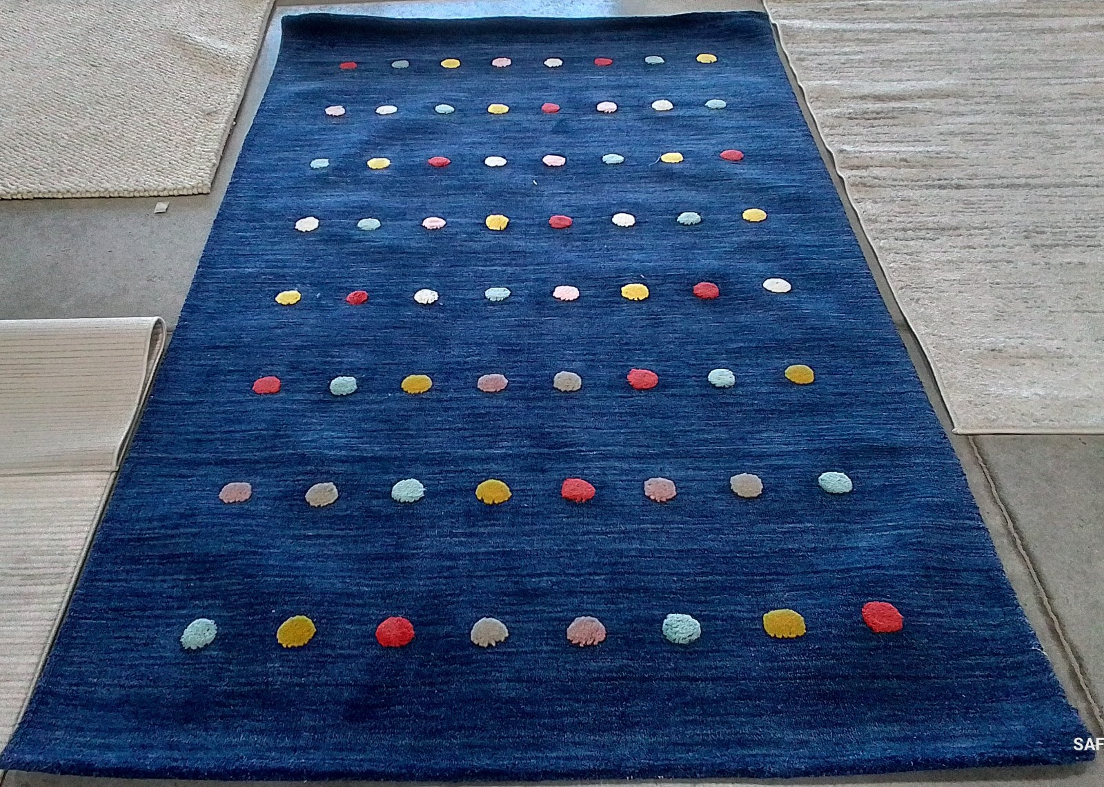 NAVY 5'-0" x 8'-0" Back Stain Rug, Reduced Price 1172784905 SFK804N-5 gallery