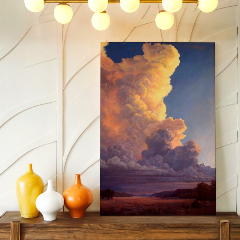 Wall Art Dramatic Cloudscape Landscape Print Sunset Sky Nature Canvas Decor gallery