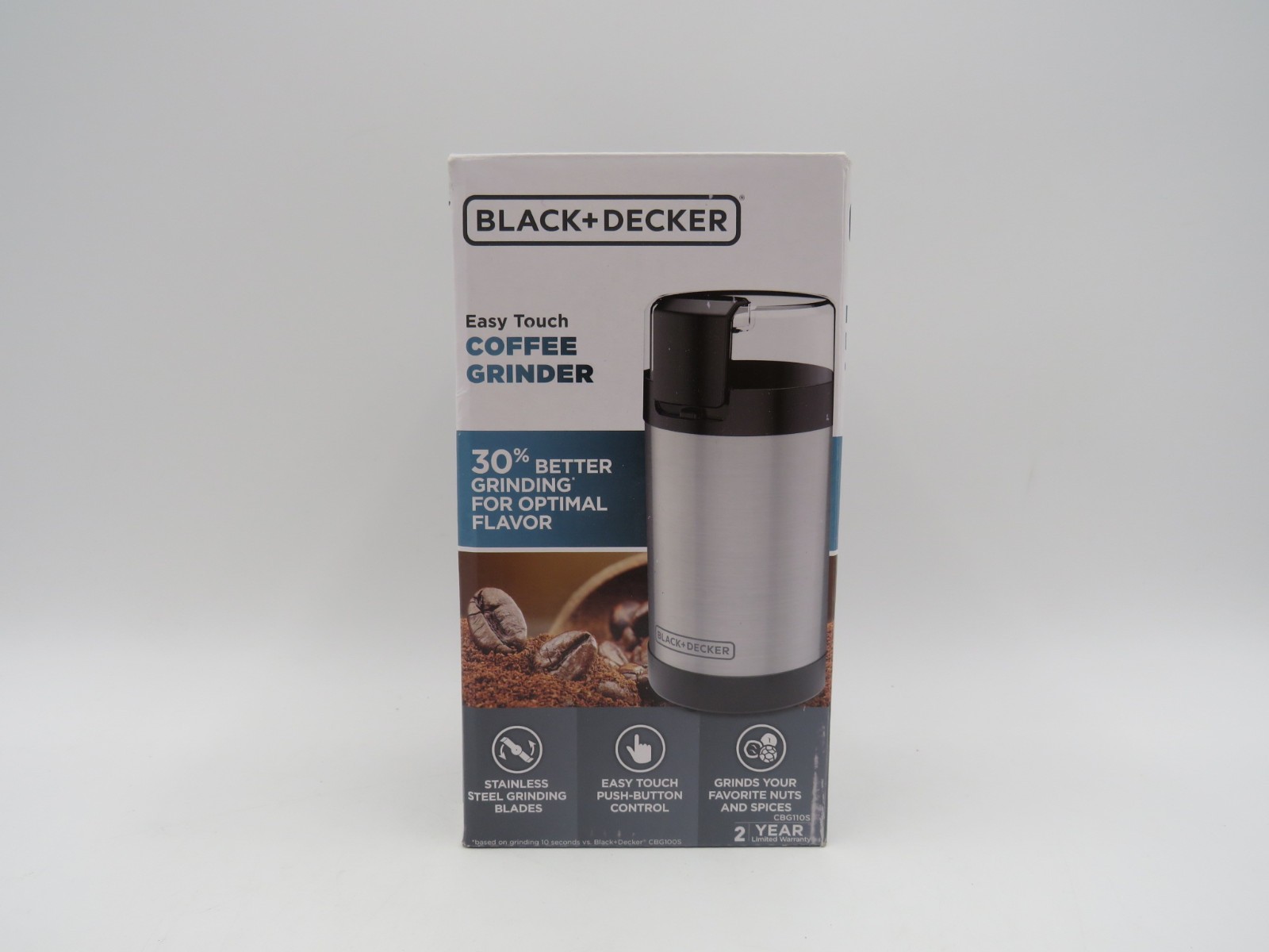 Black & Decker Easy Touch Coffee Grinder w/Stainless Steel Grinding Blades NEW gallery