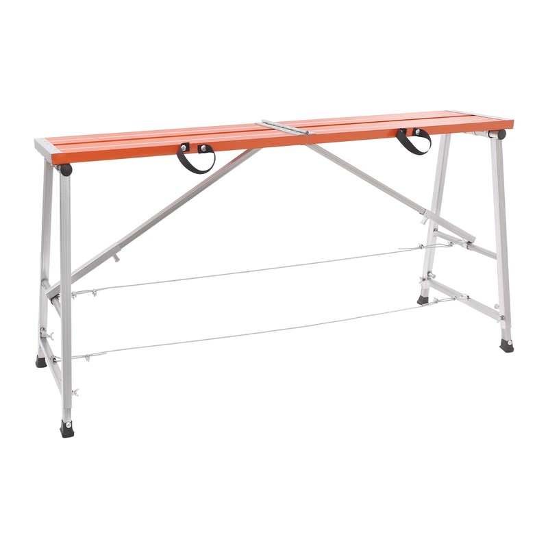 Work Platform Adjustable Height Portable Folding Scaffolding Platform 330lb Load gallery