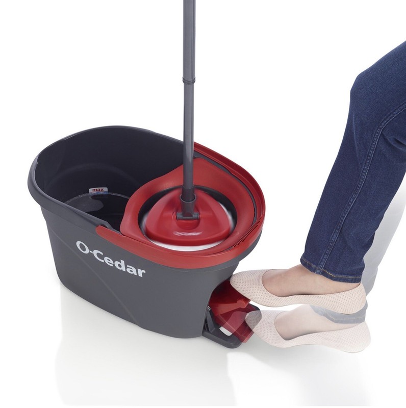 O-Cedar Easy Wring Spin Mop & Bucket System with 3 Extra Refills gallery