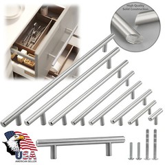 Solid Stainless Steel 2″-24″ Bar Pull Handle For Kitchen Cabinet Drawer Hardware