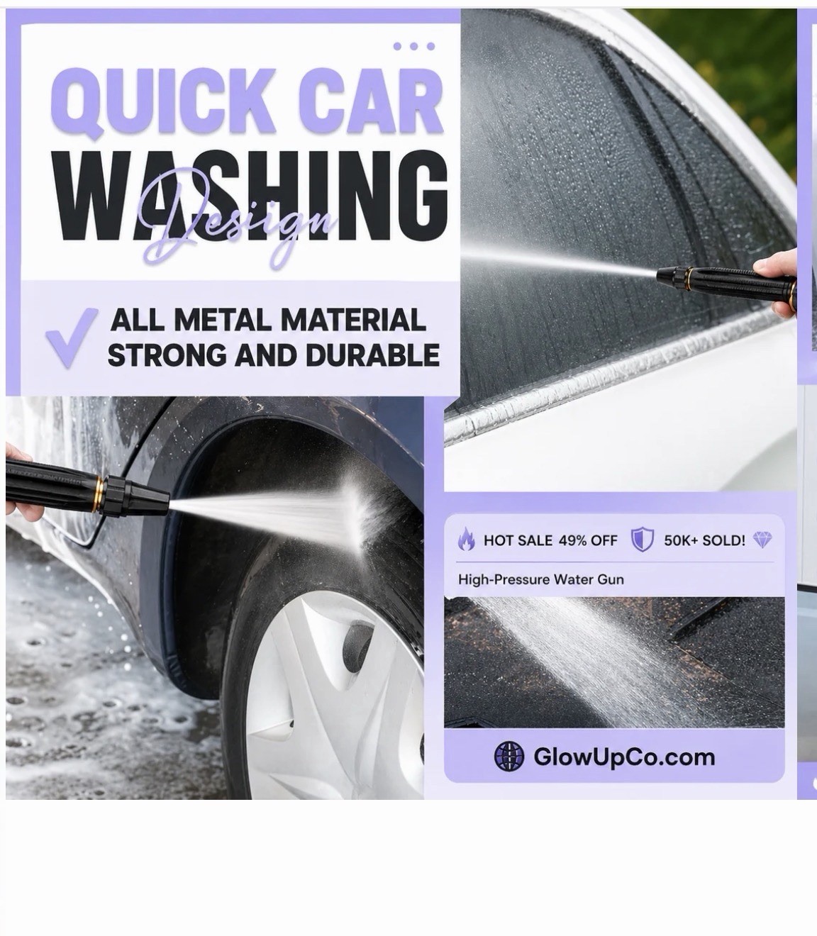 360° Adjustable High-Pressure Washer Nozzle gallery