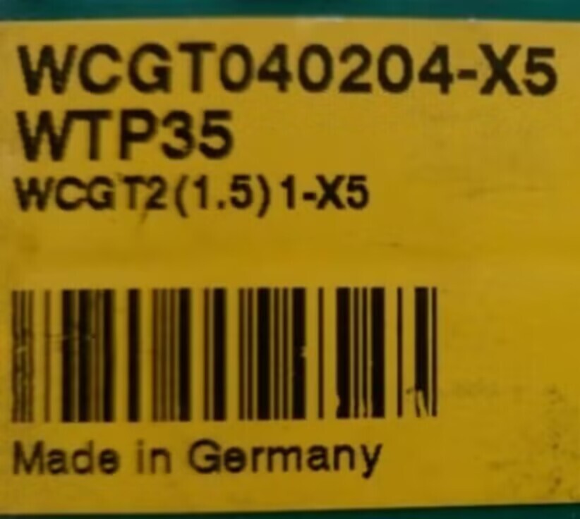 ORIGINAL 10PCS USER TOOLS WCGT040204-X5 WTP35 gallery