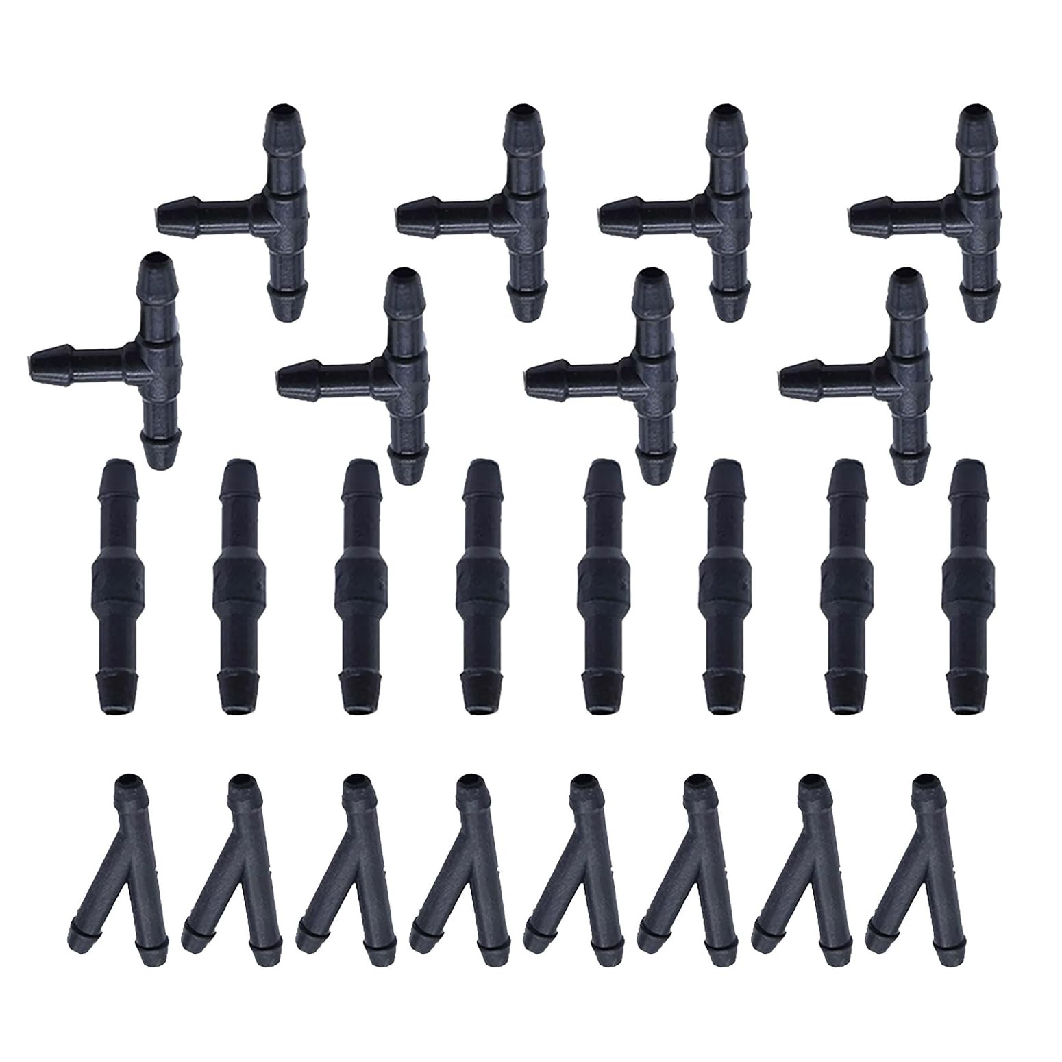 Windshield Washer Hose Connector Kit 24Pcs 3-way (T, Y) 2-way (I) fit for Car gallery