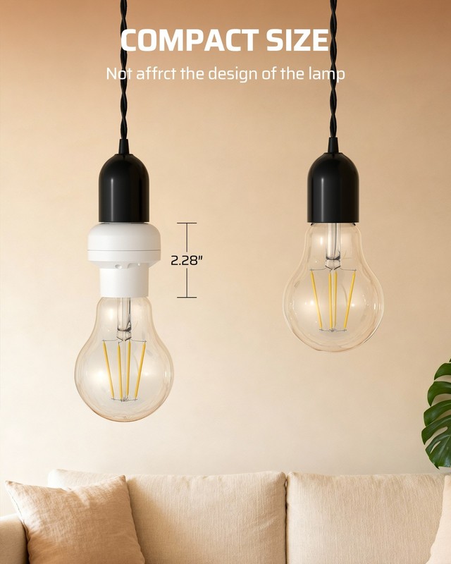 DEWENWILS Remote Control Light Bulb Socket Wireless Wall Light Switch E26 E27 gallery